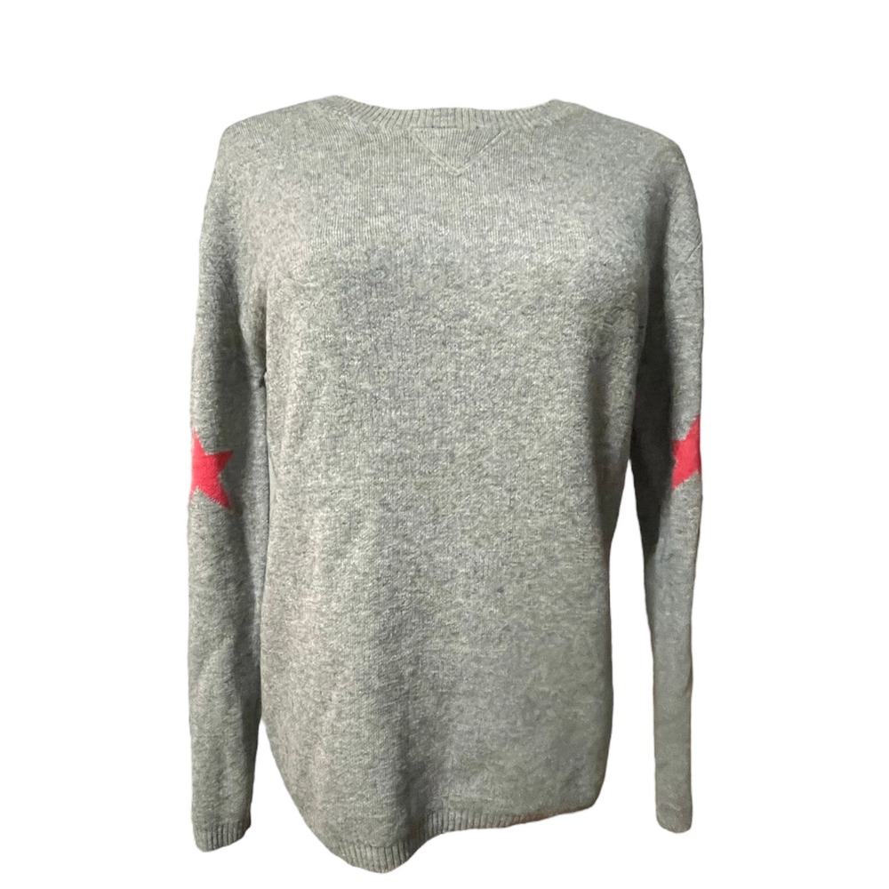 Hush Star Print Merino Wool Crew Neck Sweater